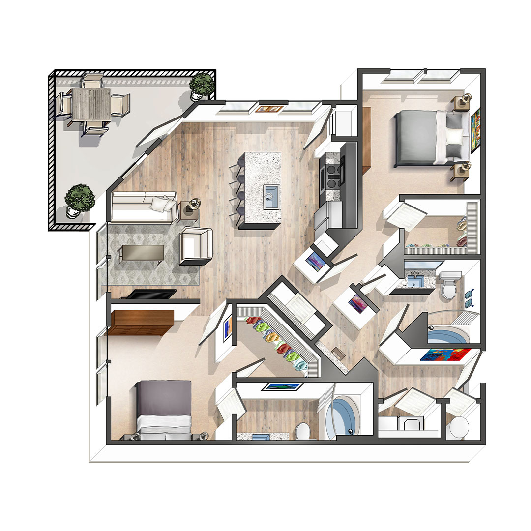 Apartment Floorplan b1